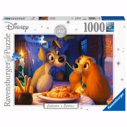 Ravensburger Puzzle 1000 p - La Belle et le Clochard (Collection Disney), 1000 pièce(s), Dessins animés, 14 an(s)