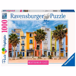 Ravensburger Puzzle 1000 p - L'Espagne méditerranéenne (Puzzle Highlights), 1000 pièce(s), Bâtiments, 14 an(s)
