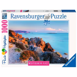 Ravensburger Puzzle 1000 p - La Grèce méditerranéenne (Puzzle Highlights), 1000 pièce(s), Paysage, 14 an(s)