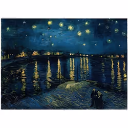 Ravensburger Puzzle 1000 P Art Collection - La Nuit Étoilée Sur Le Rhône/Vincent Van Gogh, 1000 pièce(s), Art, 12 an(s)