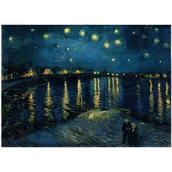 Ravensburger Puzzle 1000 P Art Collection - La Nuit Étoilée Sur Le Rhône/Vincent Van Gogh