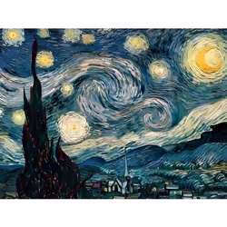 Ravensburger Puzzle 1500 p Art collection - La Nuit étoilée / Vincent Van Gogh, 1500 pièce(s), Art, 14 an(s)