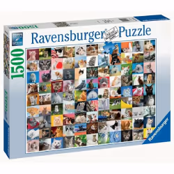 Ravensburger Puzzle 1500 p - 99 chats, 1500 pièce(s), Animaux, 14 an(s)