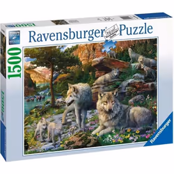 Ravensburger Wolves in Spring, 1500 pièce(s), Animaux, 14 an(s)
