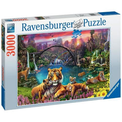 Ravensburger Puzzle 3000 p - Tigres au lagon