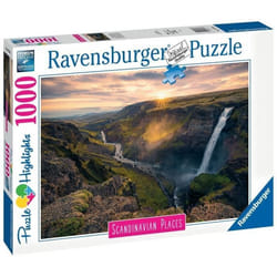 Ravensburger Haifoss Waterfall, Iceland Jeu de puzzle 1000 pièce(s) Ville