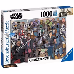 Ravensburger Puzzle 1000 p - Baby Yoda / Star Wars Mandalorian (Challenge Puzzle), 1000 pièce(s), Télévision/films, 14 an(s)