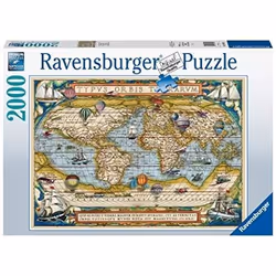 Ravensburger Around the World, 2000 pièce(s), Cartes, 14 an(s)