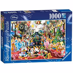 Ravensburger Puzzle 1000 p - Tous à bord pour Noël / Disney, 1000 pièce(s), Dessins animés, 14 an(s)