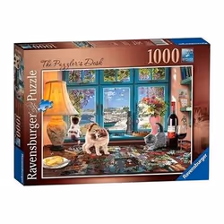 Ravensburger The Puzzler's Desk, 1000 pièce(s), Animaux, 12 an(s)