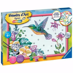 Ravensburger Numéro d'art - grand - Colibri et fleurs exotiques