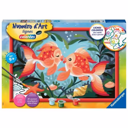 Ravensburger Numéro d'Art grand Bisous de poissons, 7 an(s), 340 mm, 230 mm, 40 mm, 1 pièce(s)