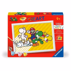 CreArt Kids 18x24cm Super Mario Kit de peinture par numéros Numéro dArt Dès 7 ans 25529 Ravensburger