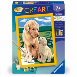 CreArt Kids 18x24cm Amour maternel Kit de peinture par numéros Numéro dArt Dès 7 ans 25827 Ravensburger