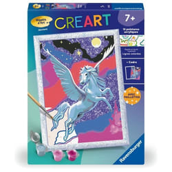 CreArt Kids 18x24cm Etincelant Pégase Kit de peinture par numéros Numéro dArt Dès 7 ans 25830 Ravensburger