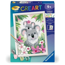 CreArt Kids 18x24cm Maman koala et son bébé Kit de peinture par numéros Numéro dArt Dès 9 ans 25833 Ravensburger