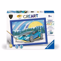 CreArt Kids 18x24cm Lamborghini Kit de peinture par numéros Numéro dArt Dès 7 ans 25842 Ravensburger