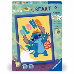 CreArt Kids 18x24cm Stitch Kit de peinture par numéros Numéro dArt Dès 7 ans 25844 Ravensburger