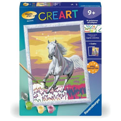 CreArt Kids 18x24cm Cheval dans le pré Kit de peinture par numéros Numéro dArt Dès 7 ans 25845 Ravensburger