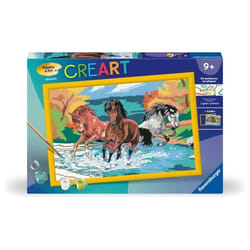 CreArt Kids 31x21cm Horde de chevaux Kit de peinture par numéros Numéro dArt Dès 9 ans 25846 Ravensburger