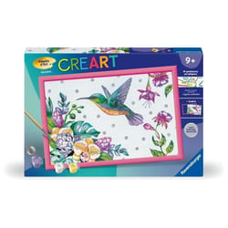 CreArt Kids 31x21cm Colibri et fleurs exotiques Kit de peinture par numéros Numéro dArt Dès 7 ans 25851 Ravensburger