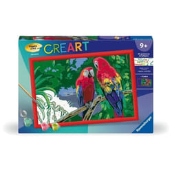 CreArt Kids 31x21cm Perroquets Kit de peinture par numéros Numéro dArt Dès 7 ans 25854 Ravensburger