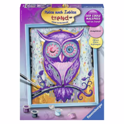 Ravensburger Träumende Eule, Peintures inclus, Garçon/Fille, Image unique à colorier