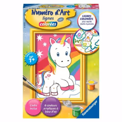 Ravensburger Numéro D'Art - Mini - Adorable Licorne, Garçon/Fille, 7 an(s), CE, République tchèque, Consumer Unit ou UVC unit ...