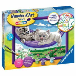 Ravensburger Numéro D'Art - Moyen - Chaton Dans Le Hamac