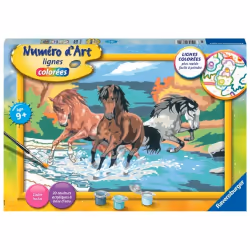 Ravensburger Numéro D'Art - Grand - Horde De Chevaux, Garçon/Fille, 9 an(s), CE, République tchèque, Consumer Unit ou UVC uni ...