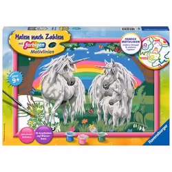 Ravensburger Fabelhafte Einhornwelt, 1 pages, Peintures inclus, Garçon/Fille, Couleur par kit de peinture par numéros