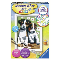 Ravensburger Numéro D'Art - Mini - Deux Petits Chiots