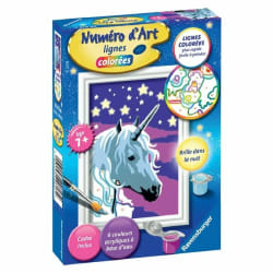 Ravensburger Numéro D'Art - Mini - Licorne Scintillante