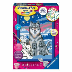 Ravensburger Numéro D'Art - Petit - Famille De Loups