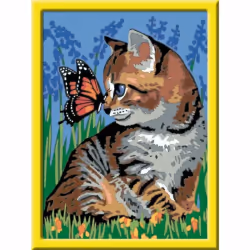 Ravensburger Numéro D'Art - Moyen - Chat Et Son Compagnon Le Papillon, Garçon/Fille, 9 an(s), CE, République tchèque, Consume ...