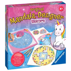 Ravensburger Mandala - midi - Unicorn, 10 pages, Garçon/Fille, Feutres inclus, Crayons inclus, Kit d'images à colorier