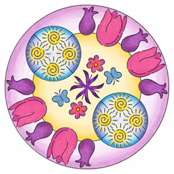 Ravensburger Mandala - midi - Flowers &amp, butterflies