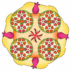 Ravensburger Mandala - midi - Flowers &amp, butterflies