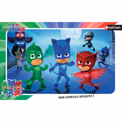 Nathan Puzzle cadre 15 p - Yoyo, Bibou et Gluglu / Pyjamasques