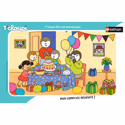 Nathan puzzle cadre 15 p - T'choupi fête son anniversaire - Vue supplémentaire 3