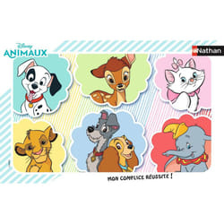 Nathan Puzzle cadre 15 p - Portraits des animaux Disney