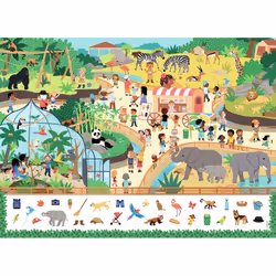 Nathan Puzzle 45 p - Au zoo (Cherche et trouve)