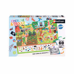 Nathan Puzzle 60 p - Au jardin (Cherche et trouve), 60 pièce(s), 6 an(s)