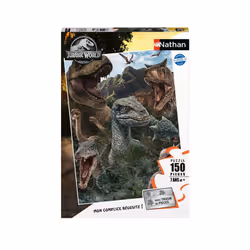 Nathan Puzzle 150 p - Les dinosaures de Jurassic World, 150 pièce(s), 7 an(s)
