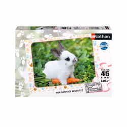 Nathan Puzzle 45 p - Petit lapin et sa carotte, 45 pièce(s), 5 an(s)