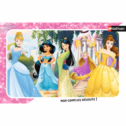 Nathan Puzzle cadre 15 p - Jolies princesses Disney, 15 pièce(s), 3 an(s)
