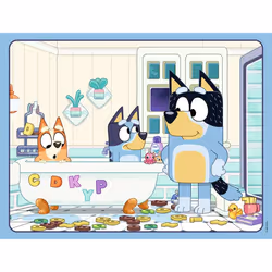 Nathan Puzzle 30 p - Dans le bain avec Bluey