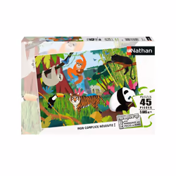 Nathan Puzzle 45 p - Les animaux de la jungle, 45 pièce(s), 5 an(s)