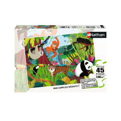 Nathan Puzzle 45 p - Les animaux de la jungle