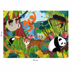 Nathan Puzzle 45 p - Les animaux de la jungle